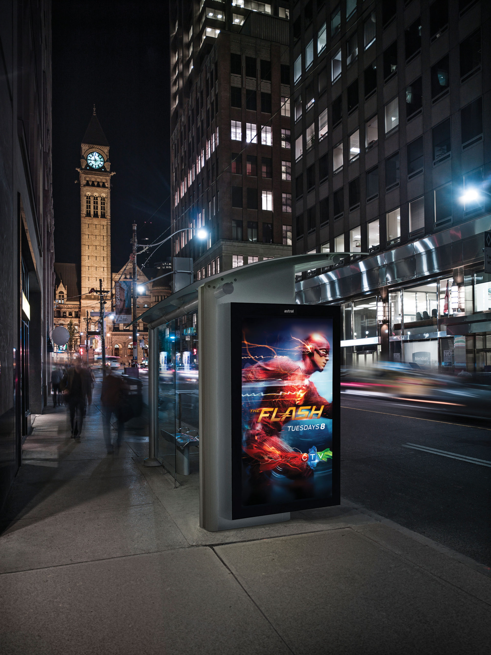 Street furniture advertising Bell Media