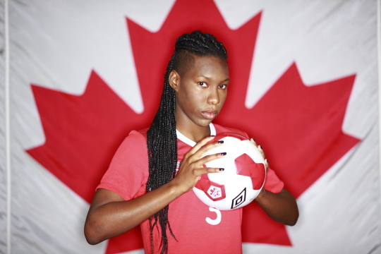 Canada's World Cup Women's soccer team portraits